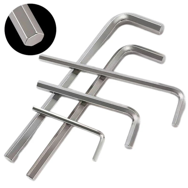 L-Shaped Hex Key Set with Flat Head Design