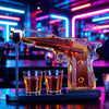 Pistol-Shaped Whiskey Decanter Set with Two Glasses