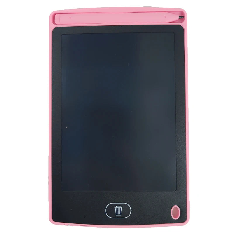 Rosa, verstellbare LCD-Zeichentafel mit schwarzem Bildschirm und pinker Taste