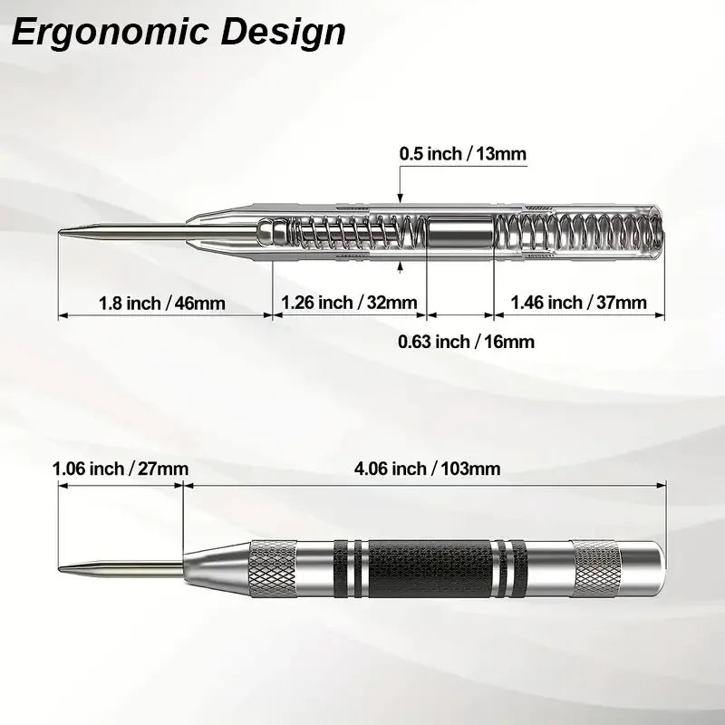 Automatic Center Punch with Spring-Loaded Mechanism