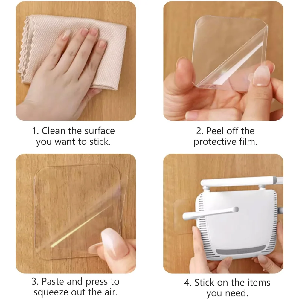 Heavy-Duty Nano Tape – Reusable Double-Sided Adhesive Pads