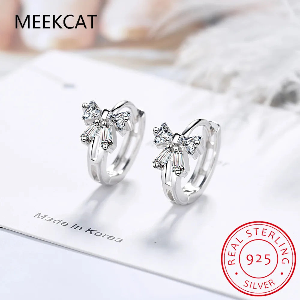 Dainty Zircon CZ Huggie Hoop Earrings