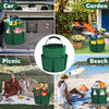 Foldable 17L Storage Organizer Basket with Carry Handle