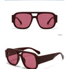 Retro Square Leopard Print Sunglasses for Women