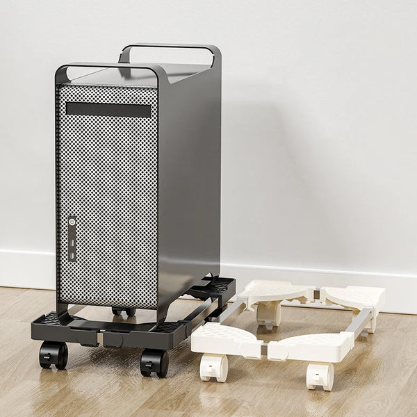 Adjustable Mobile PC Tower Stand with Locking Casters