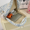 Floral Quilted Backpack Set with Crossbody Bag