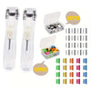 Clip Pusher Stapler with Binder Clips (2-Pack)