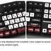 Poker Four-Sided Backlight Keycaps Set - 132 Keys PBT+PC Double-Shot for MX Switches