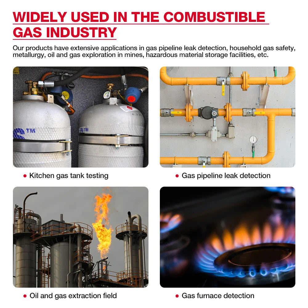 Portable Combustible Gas Leak Detector with Flexible Probe