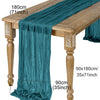 Semi-Sheer Gauze Table Runner in Sage