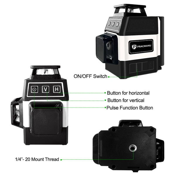 12-Line 3D Self-Leveling Laser Level