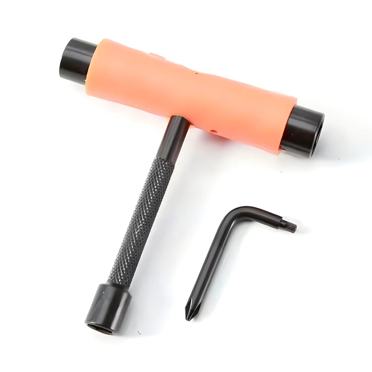 Multi-Function Skateboard T-Tool with Allen Key and Phillips Screwdriver