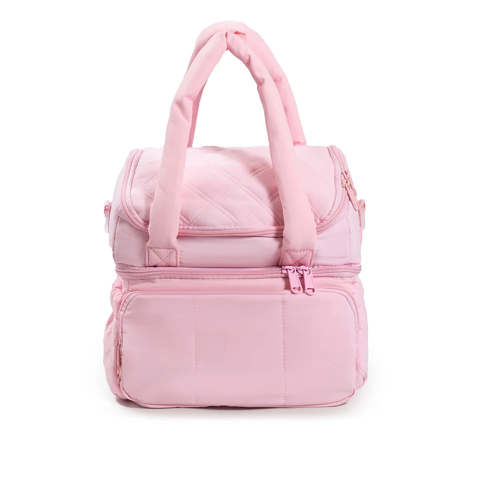 Quilted Insulated Lunch Bag with Handles