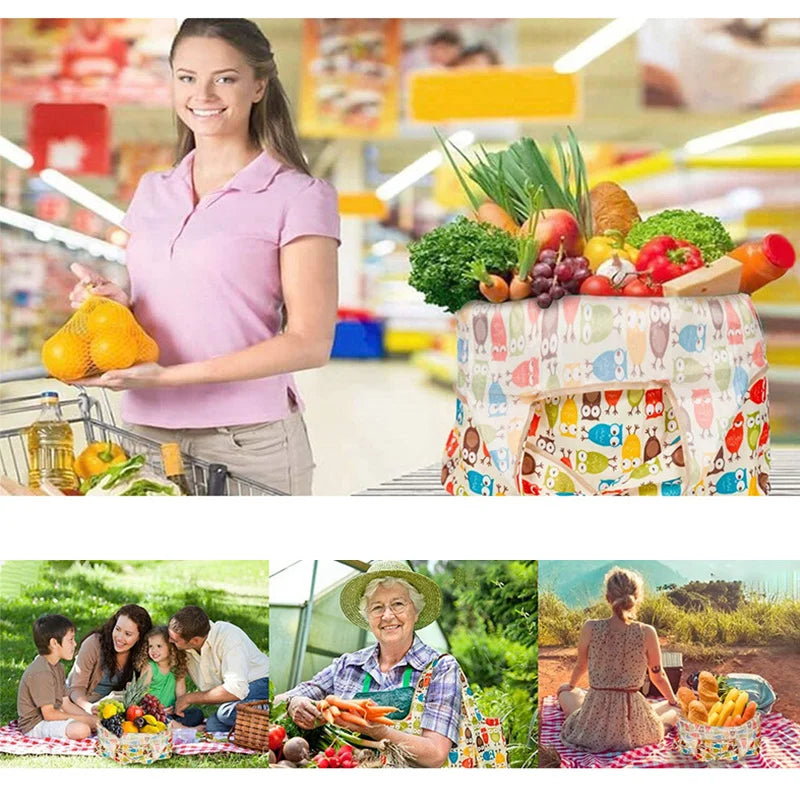 Foldable Shopping Tote Bag with Large Capacity