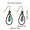 Boho Turquoise Geometric Drop Earrings