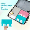 Reusable Travel Laundry Bags with Drawstring (2-Pack)