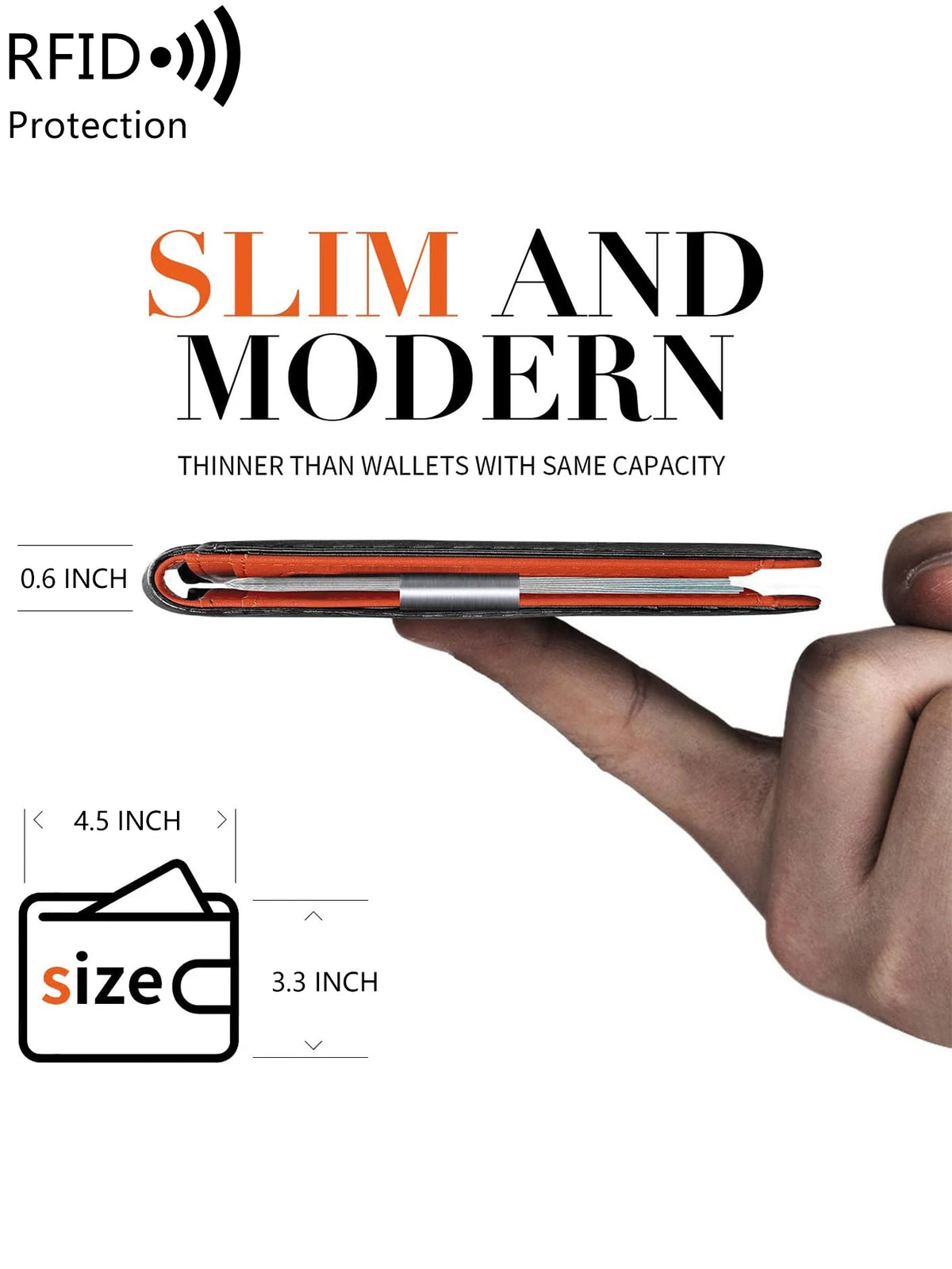 Slim RFID-Blocking Front Pocket Wallet