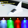 Solar-Powered Shark Fin LED Roof Antenna with Warning Lights