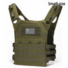 Olive green multifunctional MOLLE training vest featuring a American flag emblem