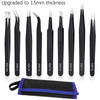 ESD-Safe Precision Tweezers Set for Electronics & Craft Work