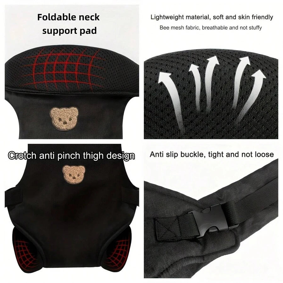 4-in-1 Ergonomic Baby Carrier with Adjustable Straps