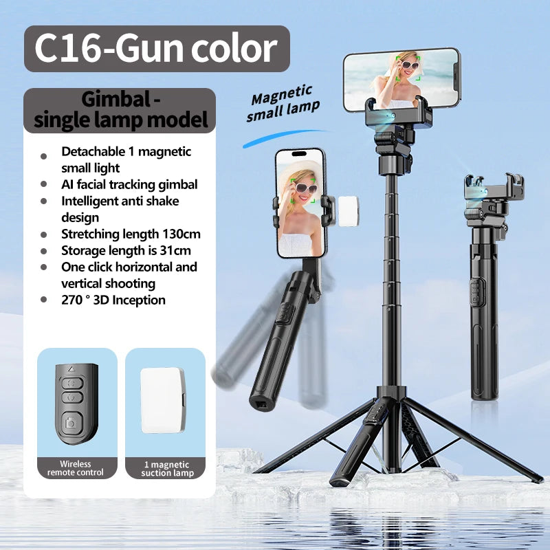 Estabilizador Gimbal Plegable para Smartphone con Control Remoto Inalámbrico