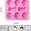 Pet Paw Print Silicone Mold Set for Baking and Treats