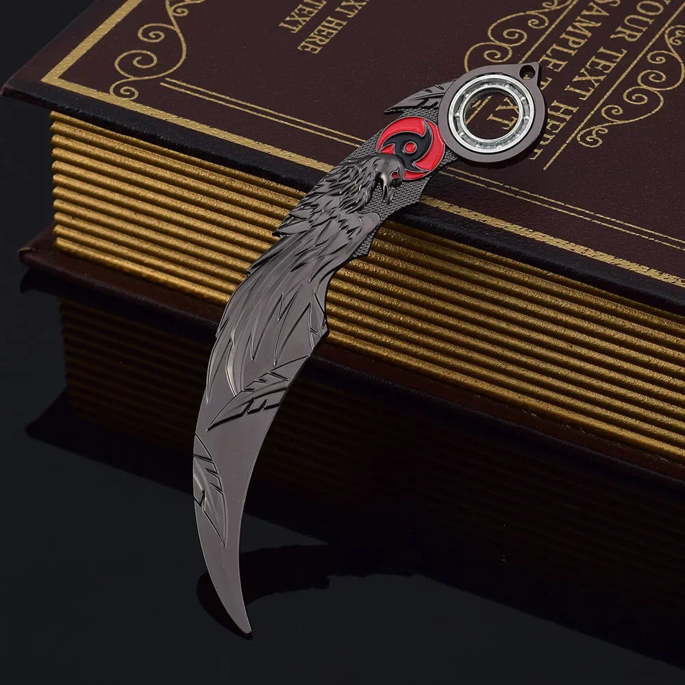 Blue Dragon Claw Folding Knife Model - 18cm Collectible Tactical Karambit