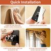 No-Drill Adhesive Curtain Rods