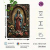 Vintage Aluminum Wall Art – Our Lady of Guadalupe Retro Sign