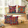 Boho Chic Mandala Pillow Covers Set of 4 – Colorful Decorative Cushion Covers for Indoor & Outdoor Use