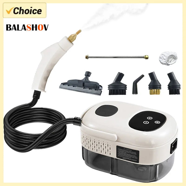 2500W High-Pressure Steam Cleaner with Multi-Surface Attachments