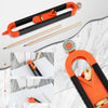Contour Scribing Ruler with Lock for Precise Woodworking