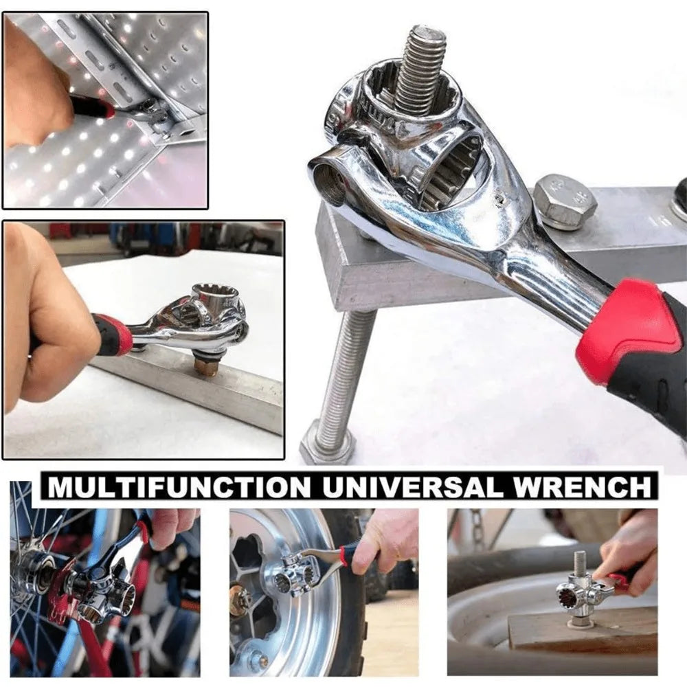 48-in-1 Universal Socket Wrench with 360° Rotating Head