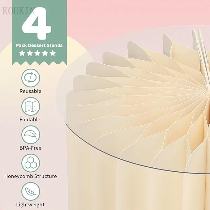 Round Cardboard Display Columns for Weddings and Parties