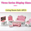 Kawaii Pink Dollhouse Kitchen Furniture Play Set
