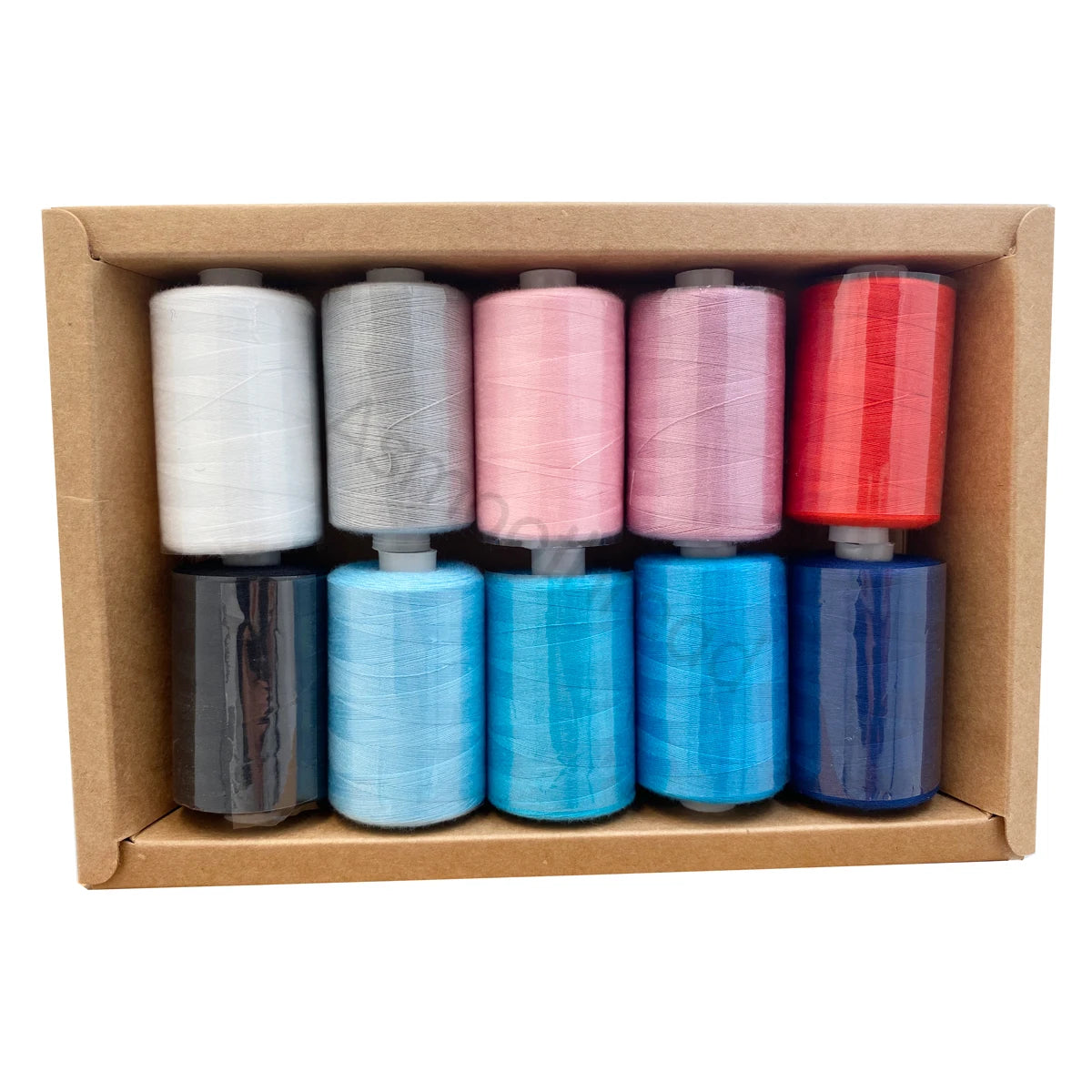 1000 Yard Polyester Sewing Thread Spools — 10 Color Pack