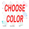 A collection of food-grade silicone crown beads in various pastel colors including lavender fog, light pink, and blue.