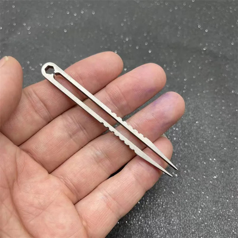 Titanium Clip Tweezers with Pocket Clip