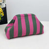 Striped Knit Tote Bag - Casual & Spacious Handbag
