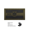 Luminous Reflective German Eagle Patch with Hook-and-Loop Backing