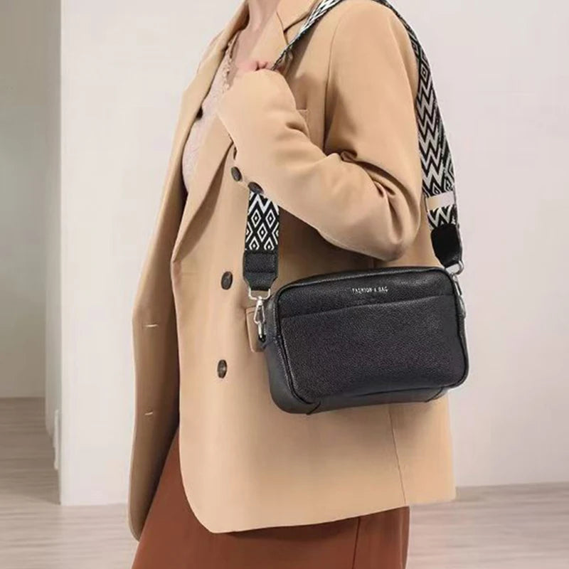 Bolso bandolera estructurado de PU