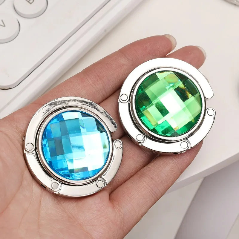 Foldable Crystal Acrylic Hook with Anti-Slip Pad