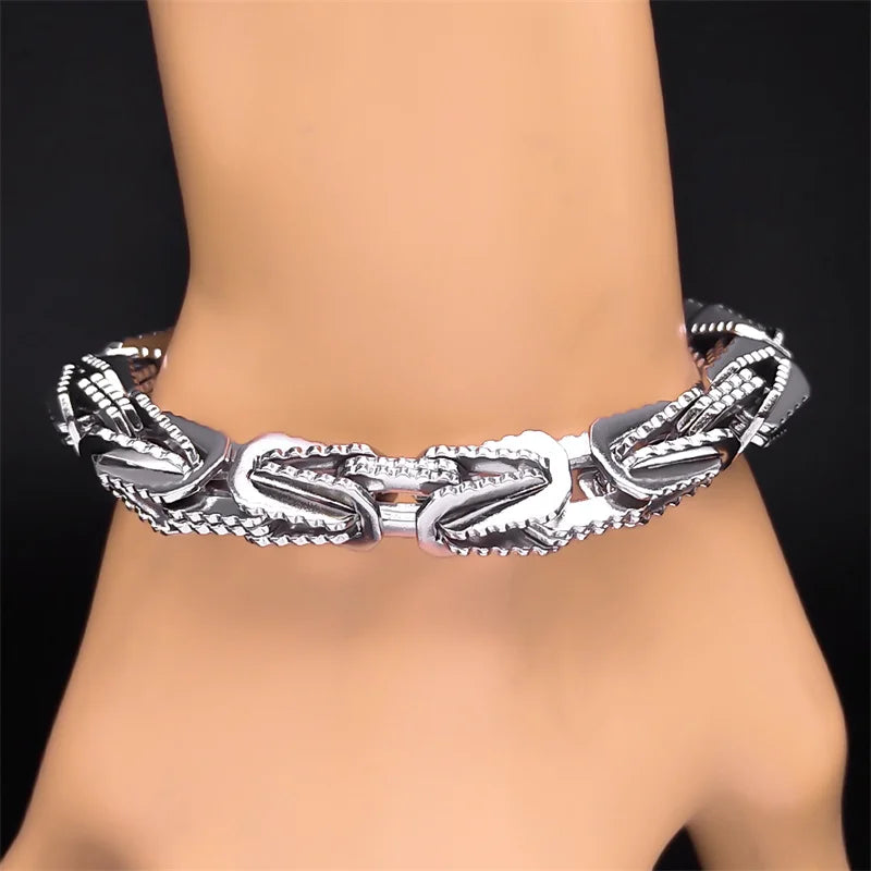 Men's Stainless Steel Biker Chain Bracelet
