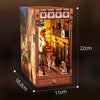 DIY Wooden Book Nook Kit with LED Lighting