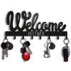 Wall-Mounted Metal Key Holder with 8 Hooks