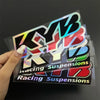 KYB Fork Suspension Decal Stickers for Motorcycles (2-Pack)