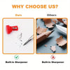 Precision Carpenter's Mechanical Pencil with Integrated Sharpener