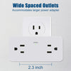 8-Outlet Wall Power Hub with USB-C and USB-A Ports and Surge Protection