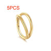 Titanium Double Hoop Nose Ring & Septum Clicker